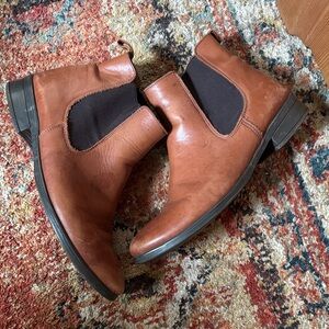 Women’s Brown Leather Chelsea Boots